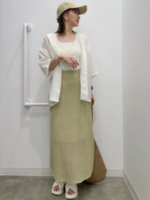 トップス GU Cotton Color Ribbed Tank Top、Heavy Weight Sweat Full-Zip