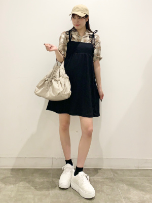 ヴェールヴェールミスト2点セット 𝒌𝒂𝒏𝒂 | GU大人可愛いギャザー