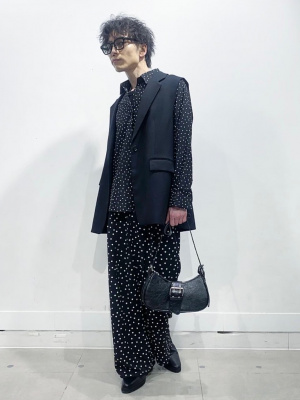 GU公式 | ドレープドットシャツZ+E