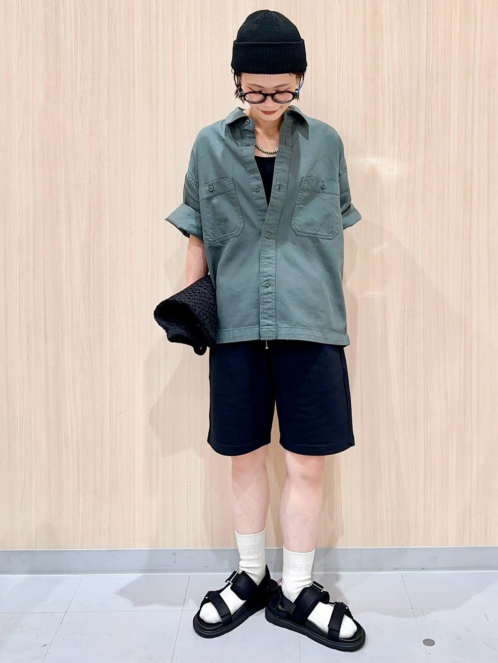 Nylon Zip Parachute Pants、Twill Boxy Work Shirt/HalfSlv/Q」| GU的