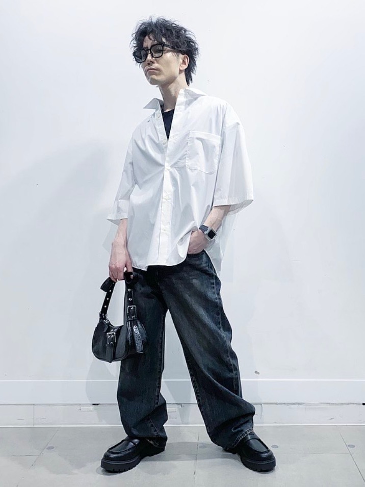 (新品)GU　ロク　rokh　ショートケープコート　オリーブ　Mサイズ ショートケープコート by rokh、チュールスカート by rokh」の