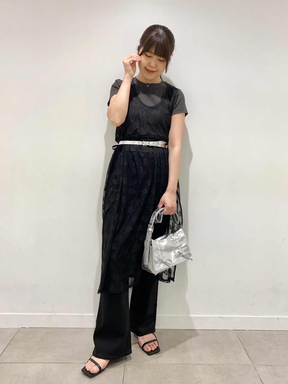 UVカットボクシーカーディガン(長袖)、ドライミニT(半袖)」の