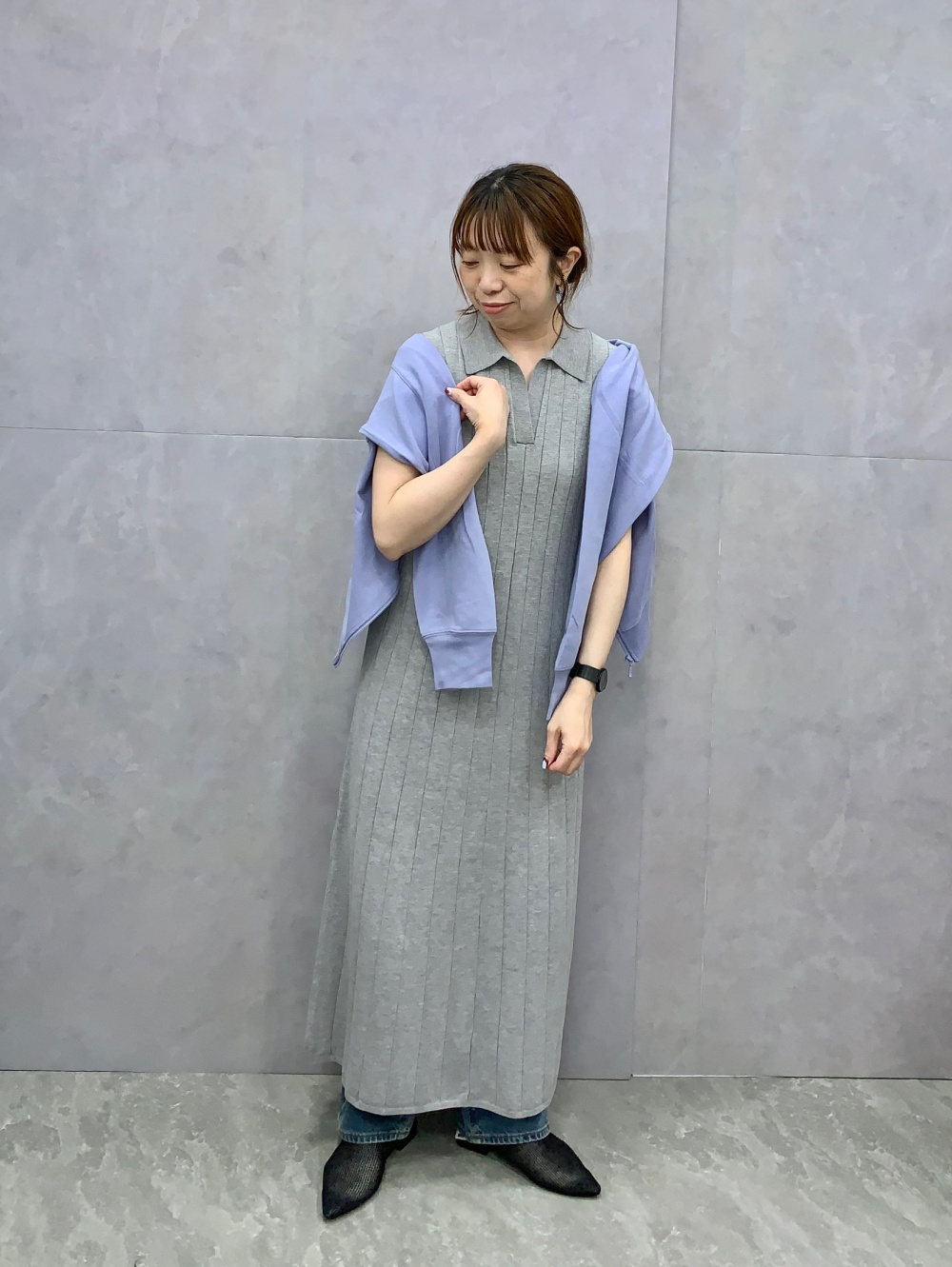 超美品♡Resurrection♡ノースリーブ♡ポロワンピース♡ スキッパーポロワンピース(ノースリーブ)Z+E、ライトソール