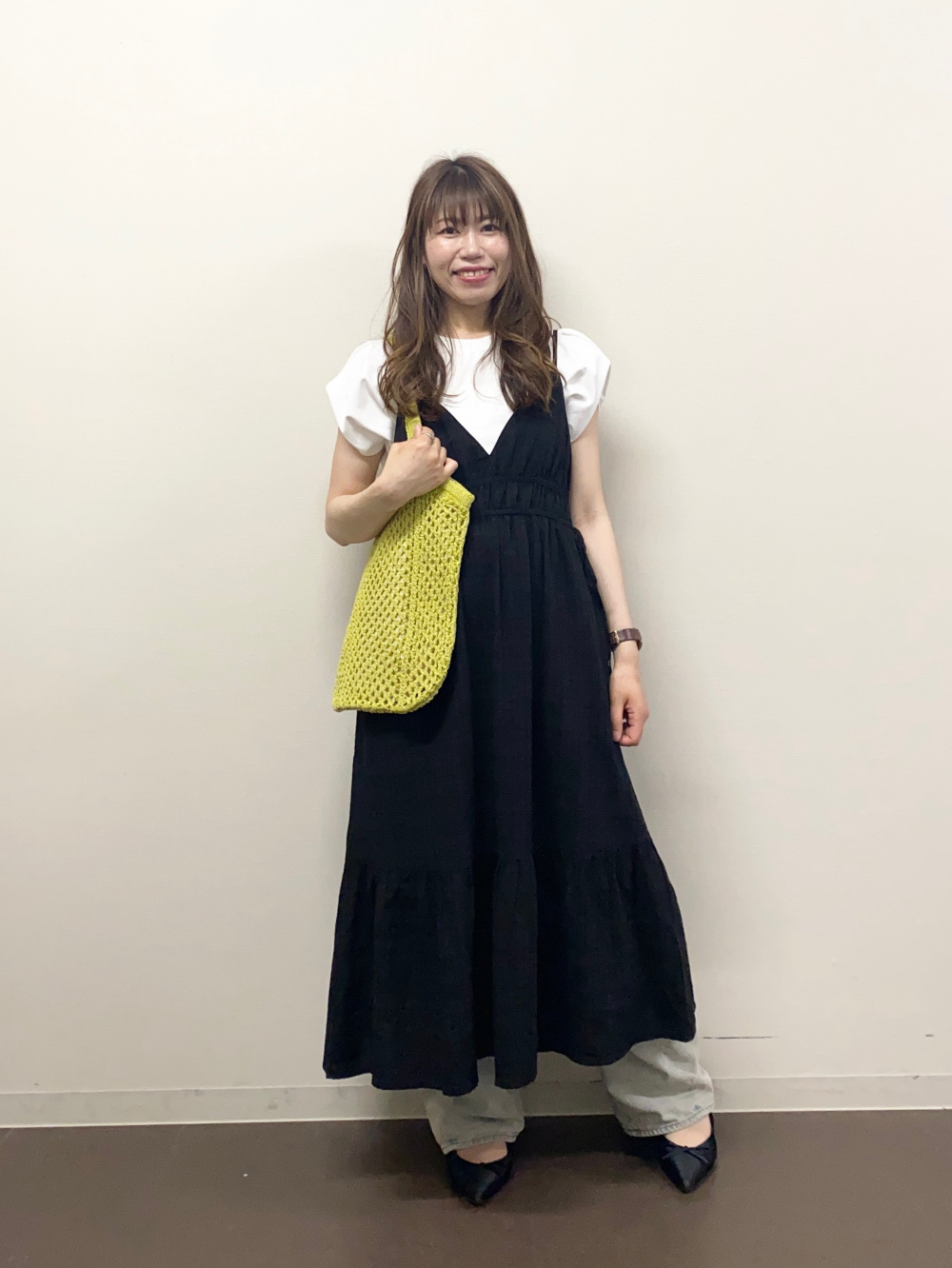 一枚のハギレから☆ブラックサンタコーデ・グラマラスクレインコーデ 𖤐 1ヶ月前位履いてる 今年1発目のサンダルはこれ 普通のソール