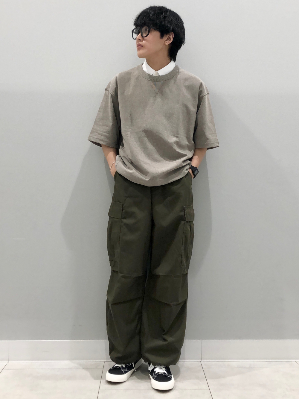 ショートケープコート by rokh、ブロードオーバーサイズシャツ(5