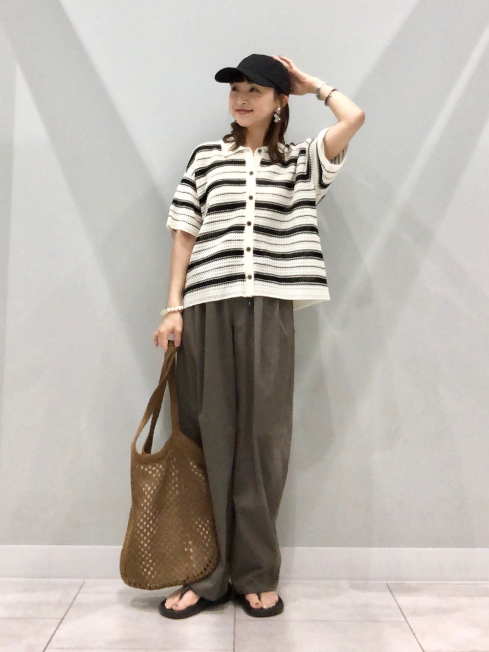 たくてぃー Check styling ideas for「Dry Wide T-Shirt | HalfSlv、Lacy