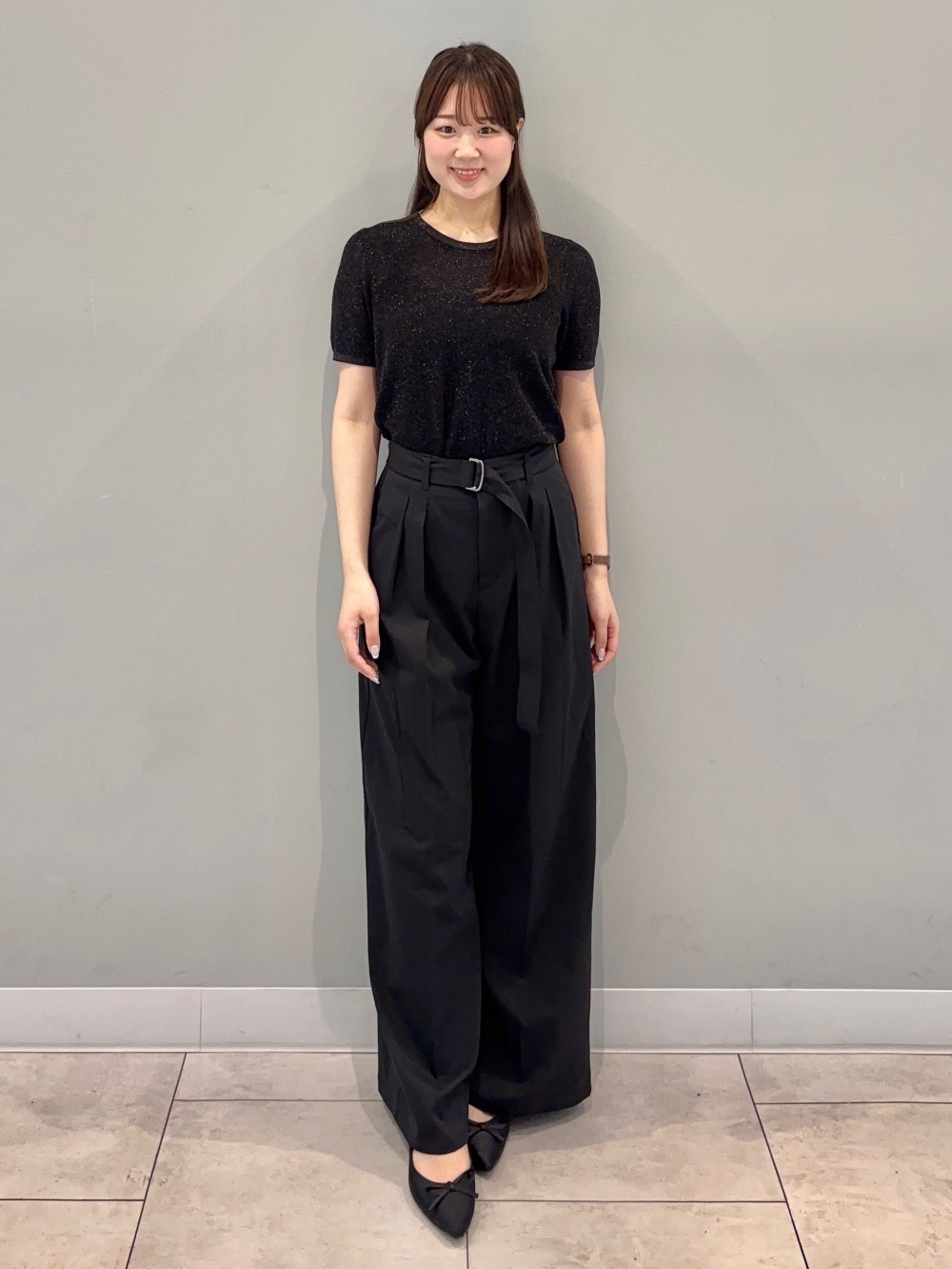【値下げ】Shiny sheer knit C/LI MESH STRIPED KNIT – Shinzone