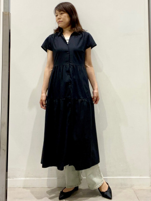 ワンピース guu GU公式 | カラーシャツワンピース(半袖)