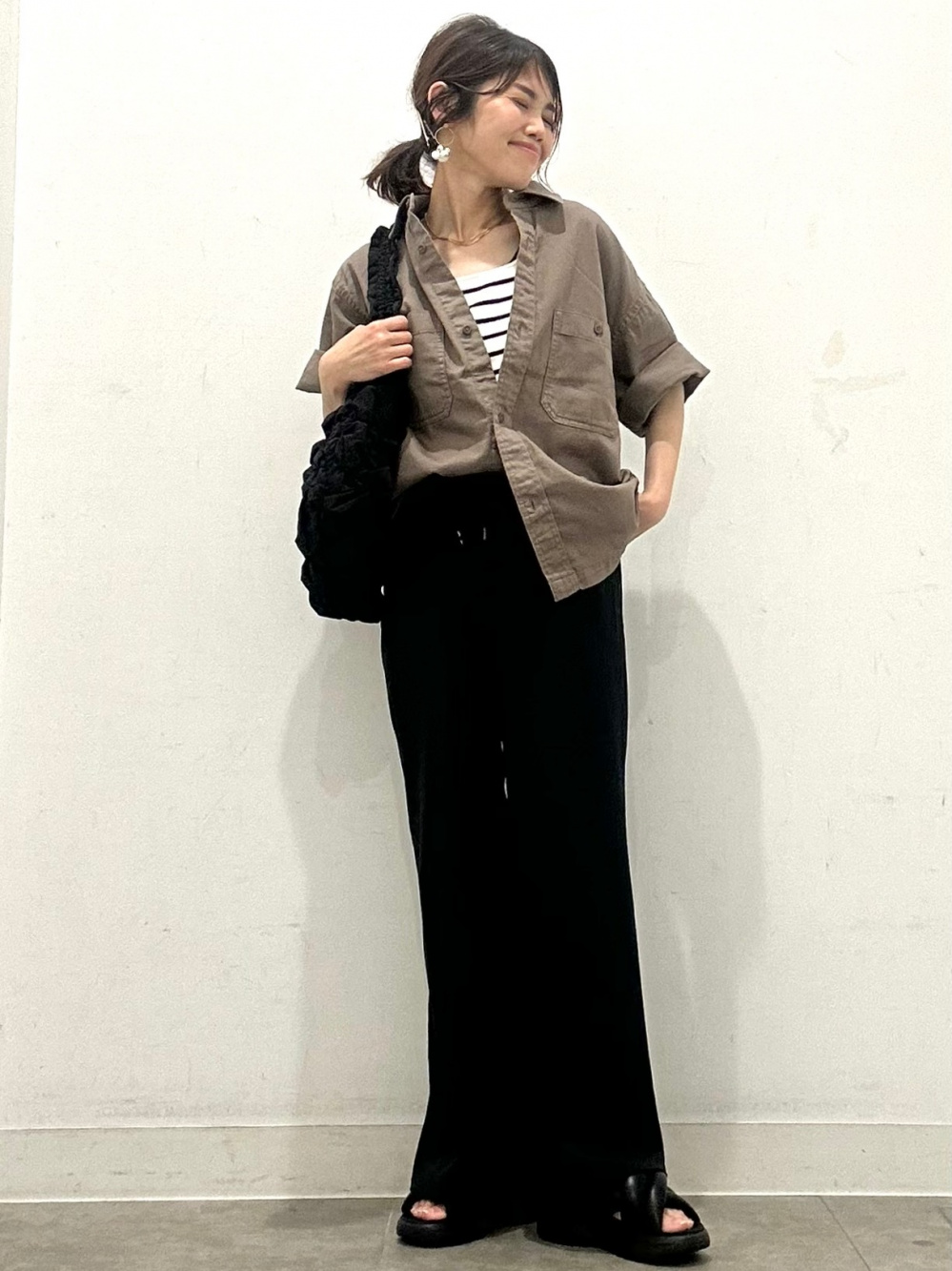 Nylon Zip Parachute Pants、Twill Boxy Work Shirt/HalfSlv/Q」| GU的
