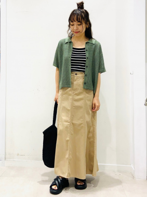 GU公式 | 透かし編みニットシャツ(半袖)