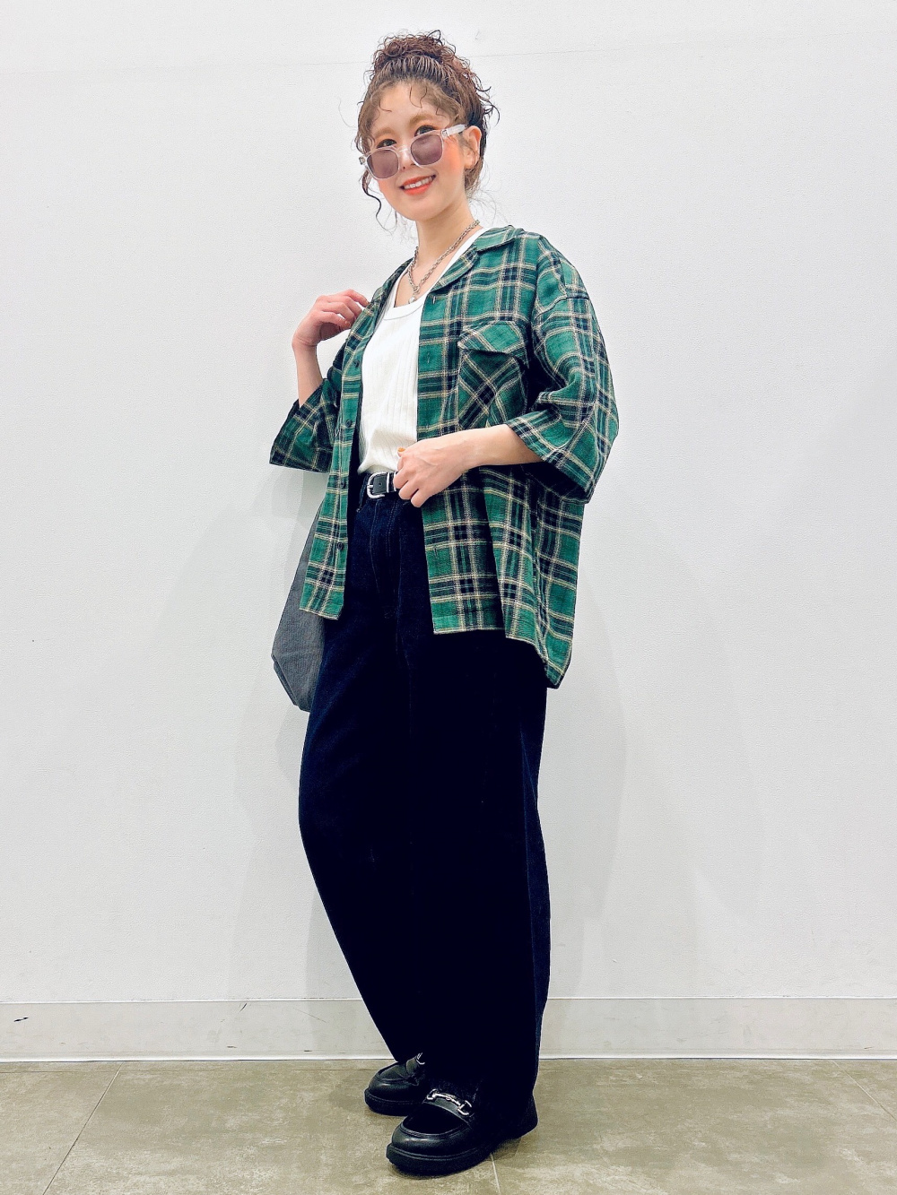 UVカットボクシーカーディガン(長袖)、スキッパーポロ(半袖
