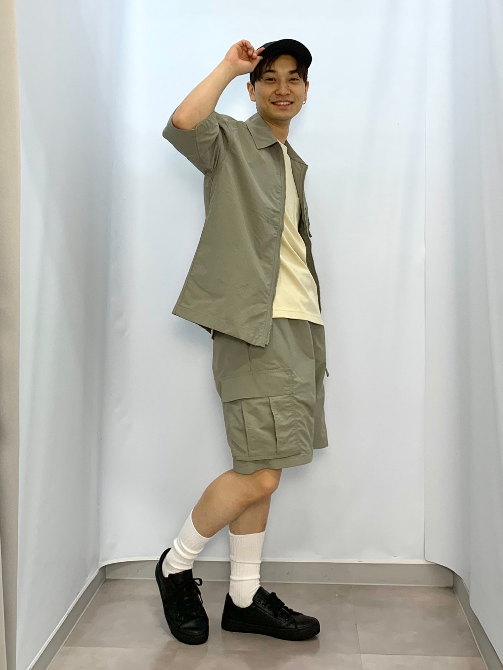 Pさま確認ページ♡ Boxy T-Shirt/Halfslv、Denim Carrot Pants/NTQ」| GU的穿搭理念