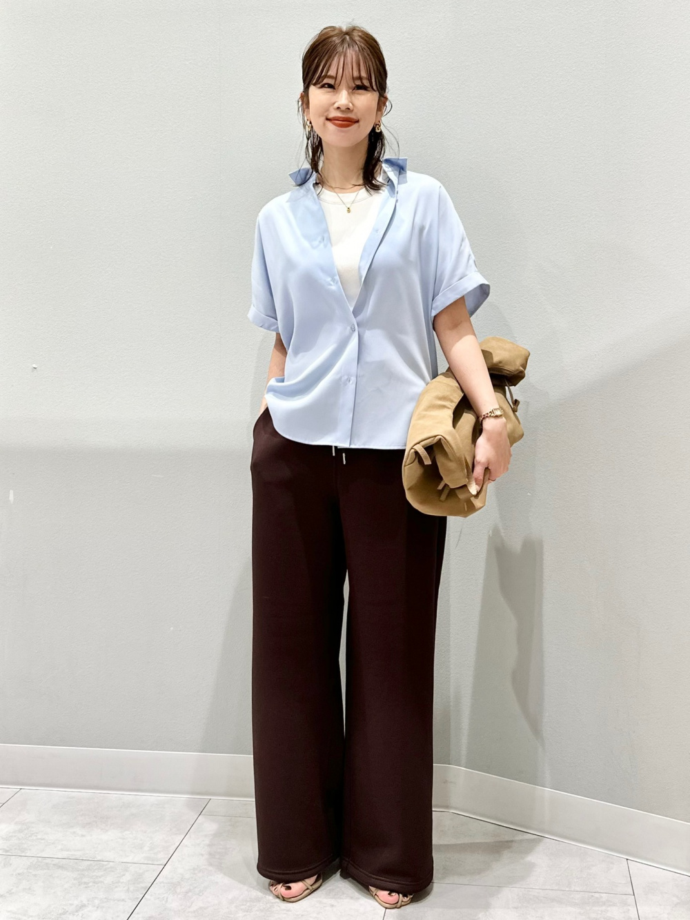 キム・ユジョン着用♡RECTO レクト　バスティア カーブド クロップトップ Ry LAWN LONG DRAPED SLEEVELESS D(XS Red): Yohji Yamamoto
