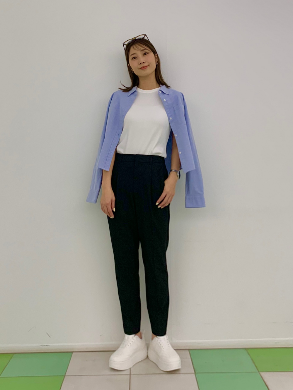 AKページ① 新品未使用タグ付き GU ペインターパンツ WU Lサイズ 濃紺