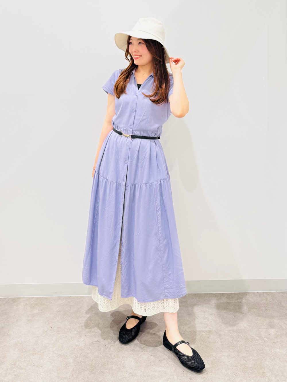 GU ウォッシャブルノーカラージャケット＋パンツ＋ブラウス＋ベルトセット GU(ジーユー)の「ウォッシャブルノーカラージャケットZ