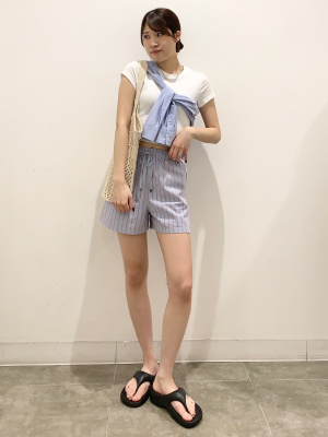 leopon様 リクエスト 2点 まとめ商品 GU公式 | ストライププルオンショートパンツ