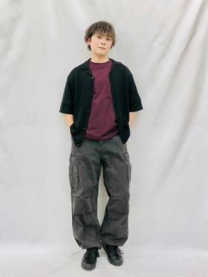 GU公式 | デニムスーパーワイドカーゴパンツ