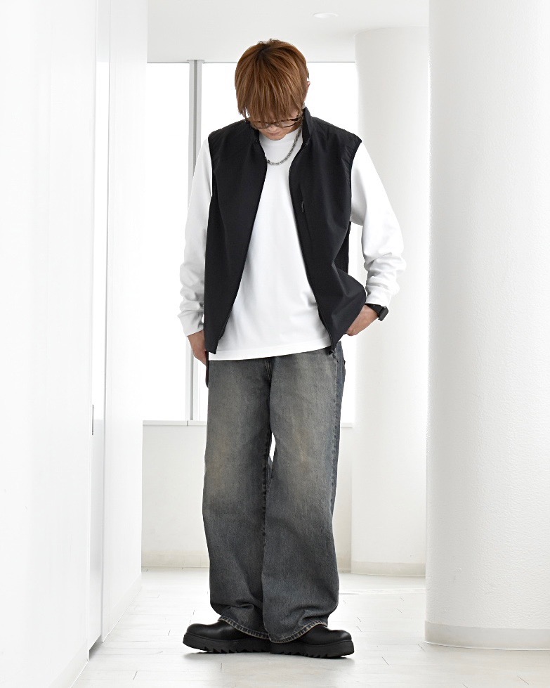 デニムジャケット(セットアップ可能)、スーパーバギーデニムスラックス