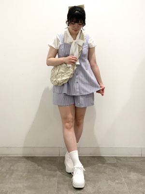 GU公式 | ストライププルオンショートパンツ