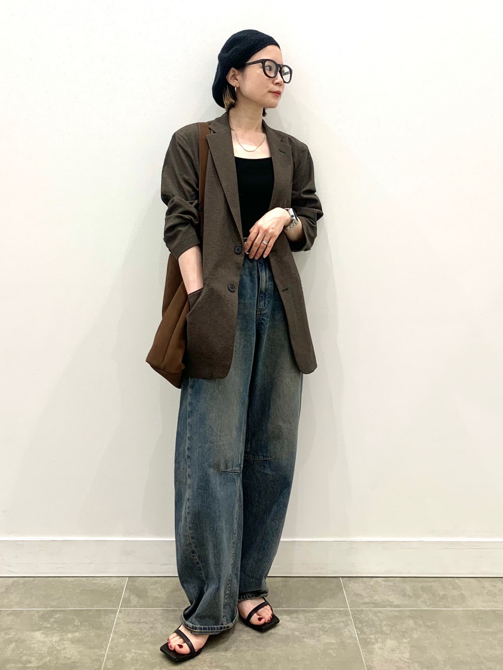GIRL｜ステンカラージャケット・膝丈Aラインワンピースの