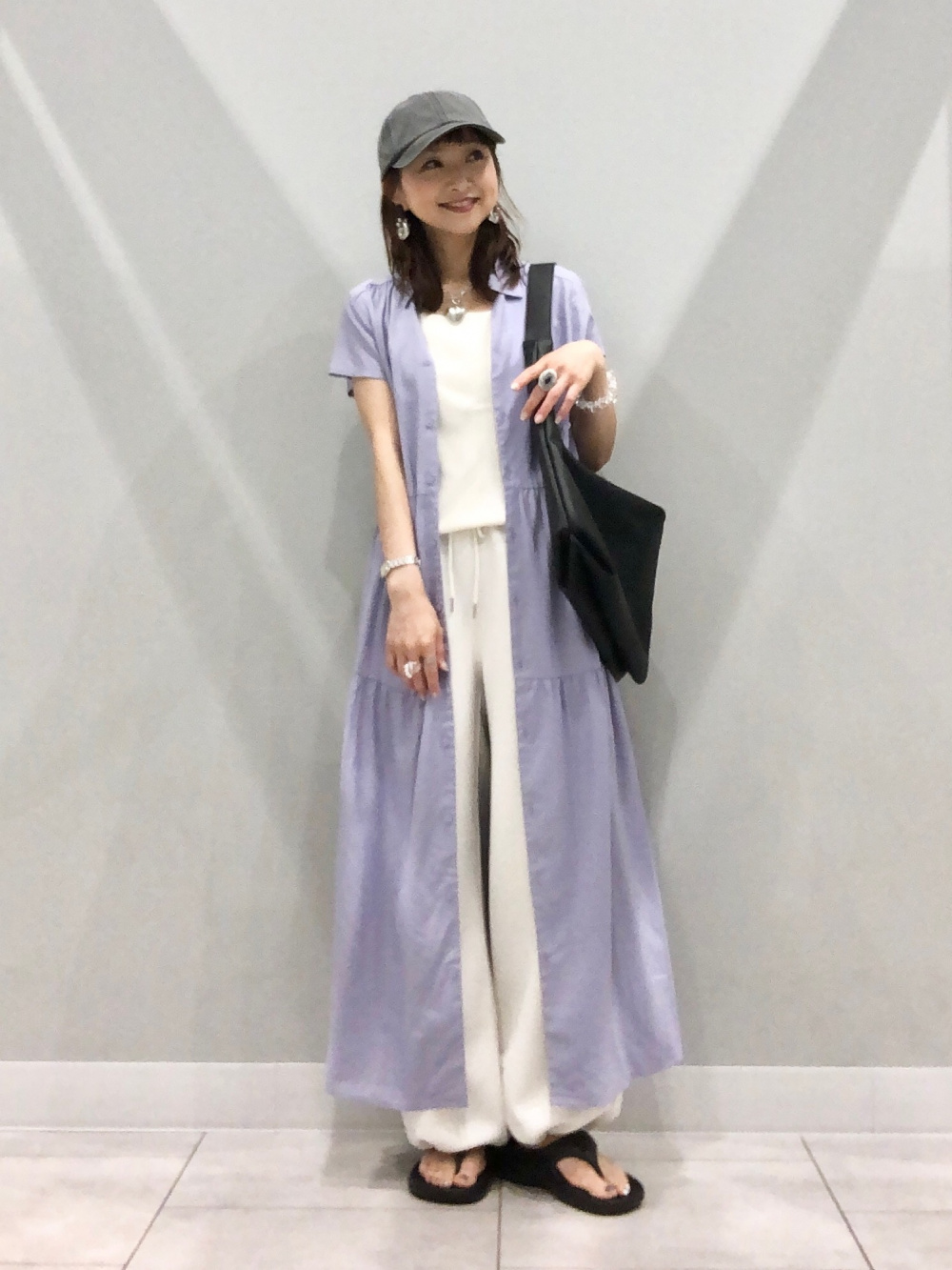 ♥確認用♥ Heart Motif Volume Chain Necklace、Open Collar Shirt/Halfslv