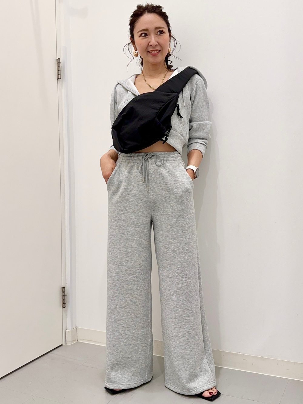 パフスウェットバギーパンツ(丈標準68.0～72.0cm)、パフスウェット