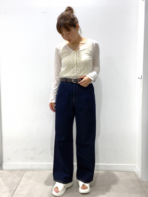 GU公式 | コットンブレンドクロップドスクエアネックタンクトップ(ドライ)