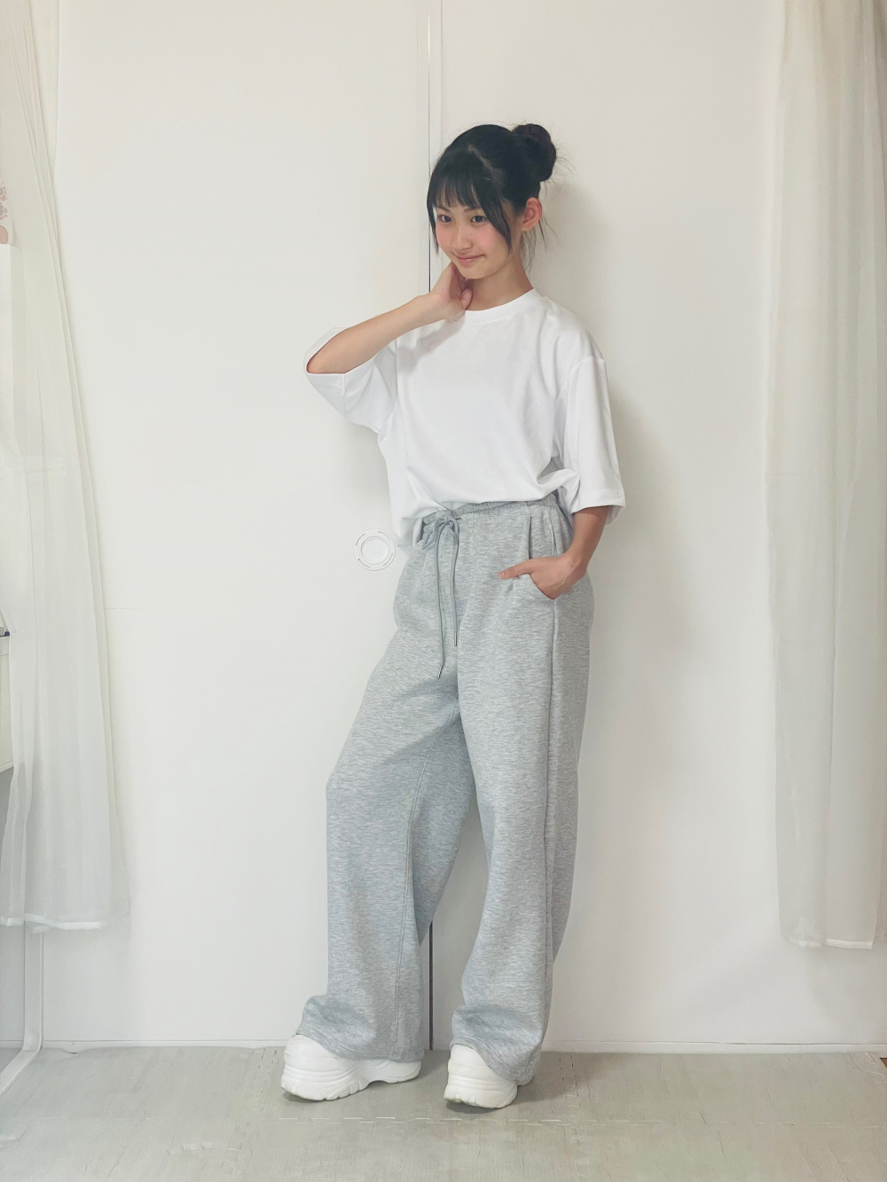パフスウェットバギーパンツ(丈標準68.0～72.0cm)、パフスウェット