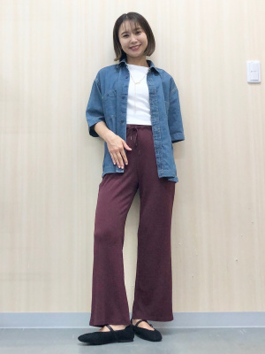 ❤️デニムフラットシューズ❤️ デニム フラット バレリーナ | Maison Kitsuné