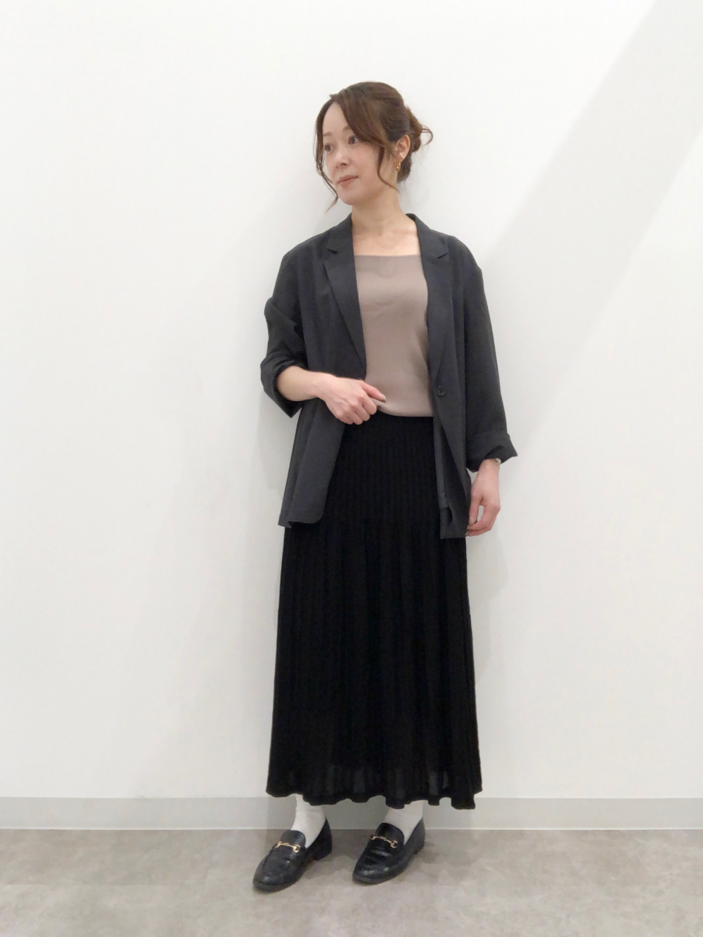 Sheer Knitted Flared Skirt/Z+EC」| GU的穿搭理念