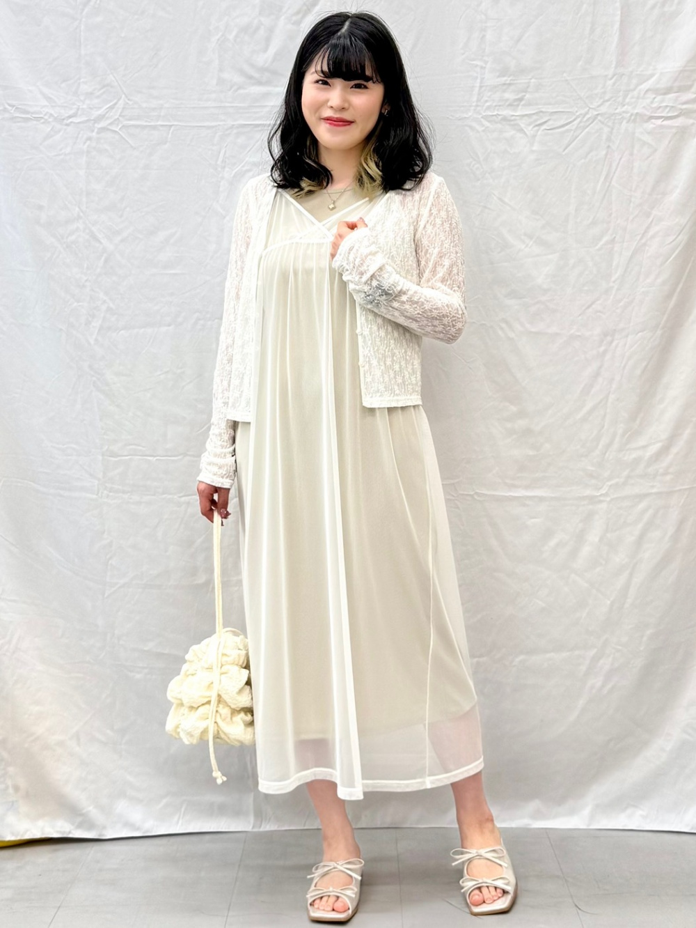 2点おまとめ　ワンピース&袖レースカーディガン 2点おまとめ ワンピース&袖レースカーディガン