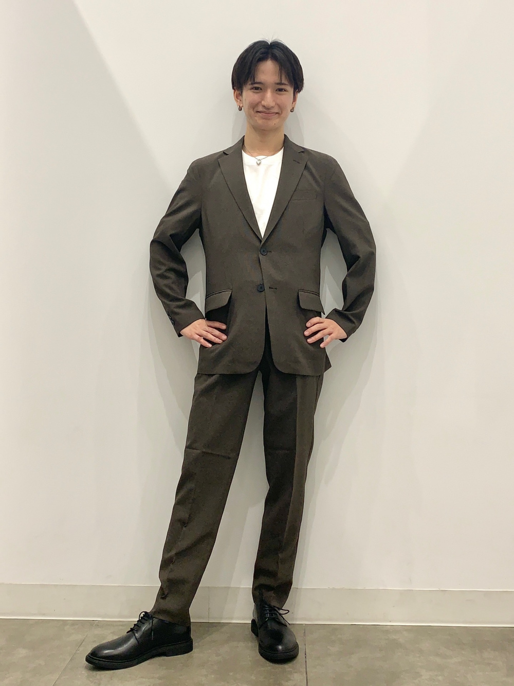 city boy style (No.1)ダブルスーツ セットアップコーデ city boy style (No.1)ダブルスーツ セットアップコーデ（古着