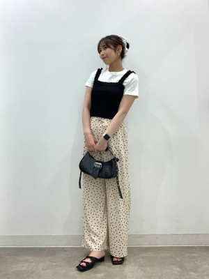 GU公式 | ドットプリントプルオンパンツZ+E