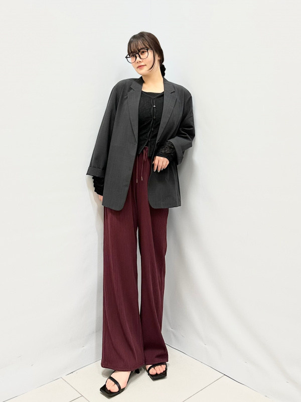 コットンブレンドクロップドスクエアネックタンクトップ(ドライ