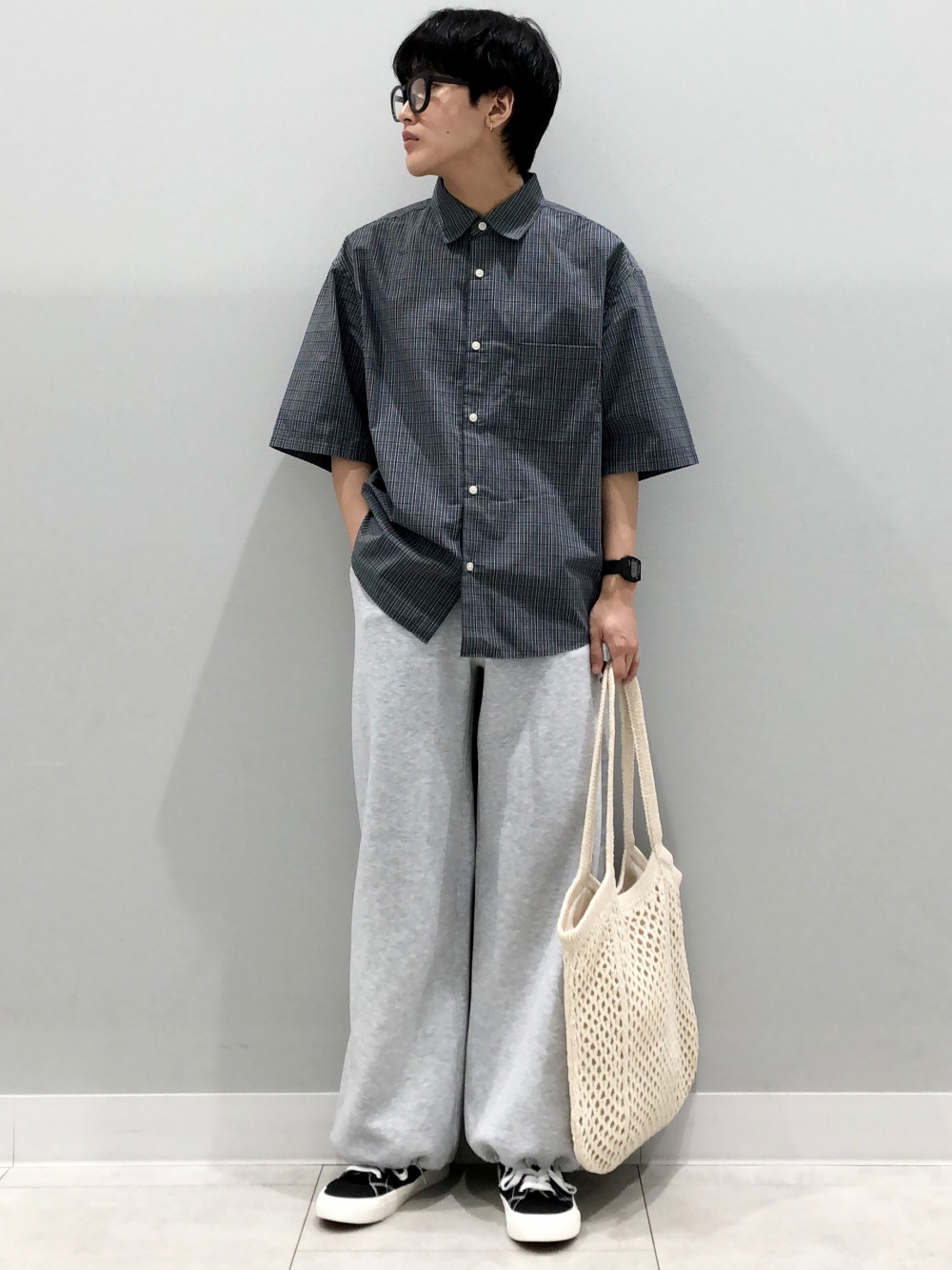 WEB限定/セミシアークルーネックプルオーバー 長袖