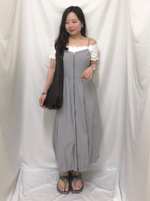  バブルヘムワンピース　S 👗 バブルヘムワンピース️ 🫧 │ジーユー │ ショップブログ
