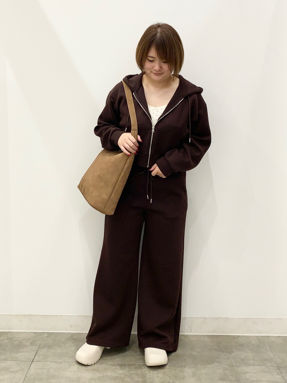 トップス bijou puff sweat Puff Sweat Full-Zip Hoodie」| GU的穿搭理念