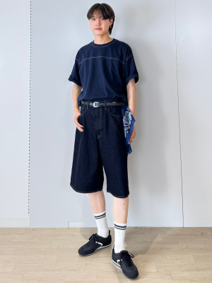 GU公式 | ハイアンクルソックス(ロゴ)