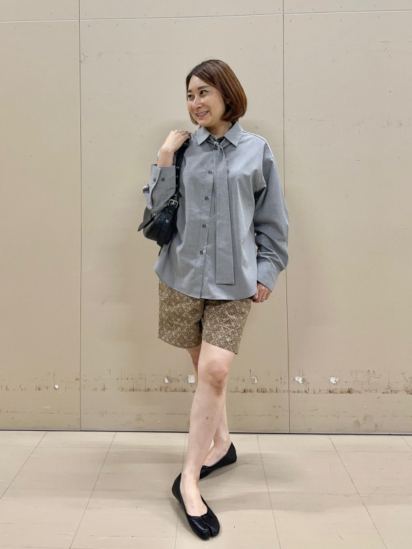 p!nto beauty ブルー ビッグカラーニットプルオーバー