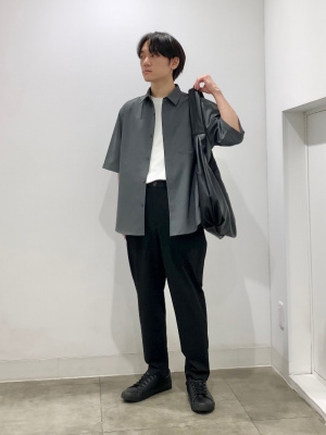 GU公式 | ドライフライフロントシャツ(5分袖)