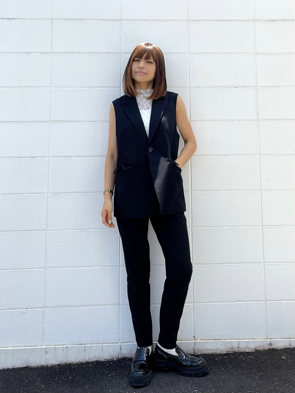 NKGW 再構築 テーラードべスト renya着用 NKGW 再構築 テーラードべスト renya着用