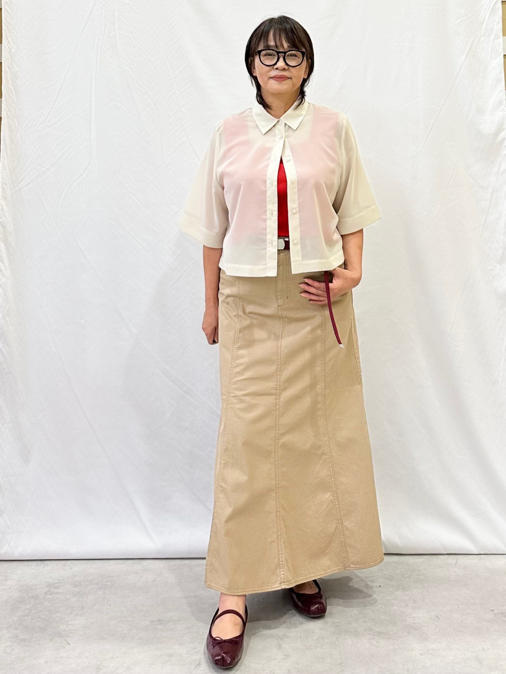 (N) nugu ツータックワイドスラックス ボアハイネックカーディガン AN8325EW02170_fw_thumbM.jpg