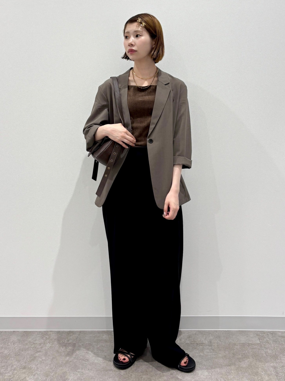 ウォッシャブルノーカラージャケットZ+E、VネックセーターZ+E