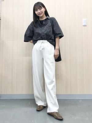 GU公式 | スウェットバレルレッグパンツ
