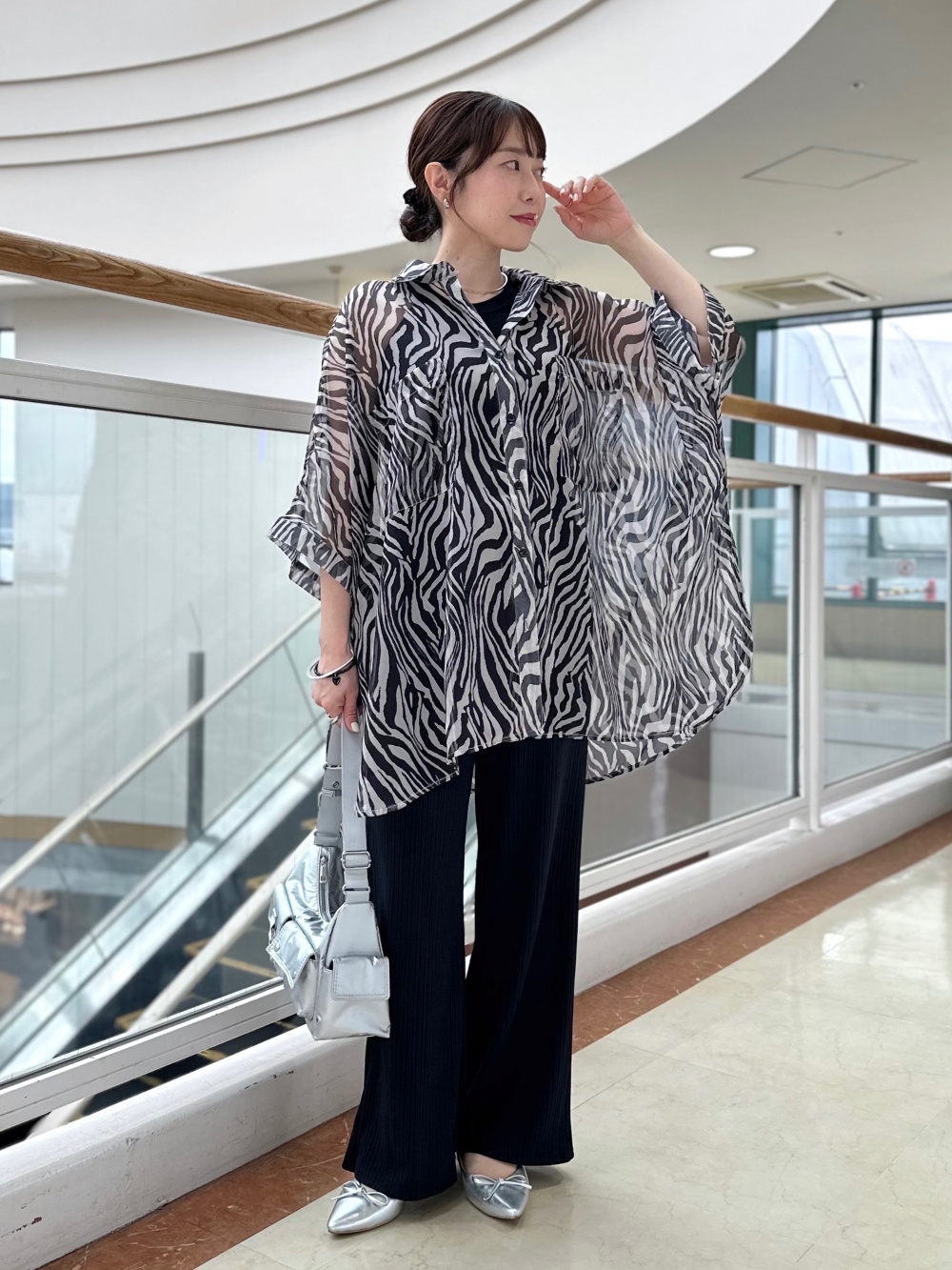 ルーシングT(長袖)Q、コンバーチブルワイドカーゴパンツ