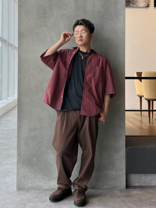 【凪】①セットアップのみ 2wayストレッチ ノーカラージャケット 紺 セットアップ着用可