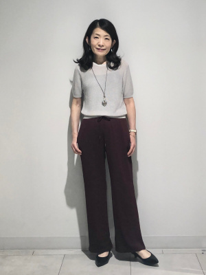 GU公式 | シアーラメセーター(半袖)Q