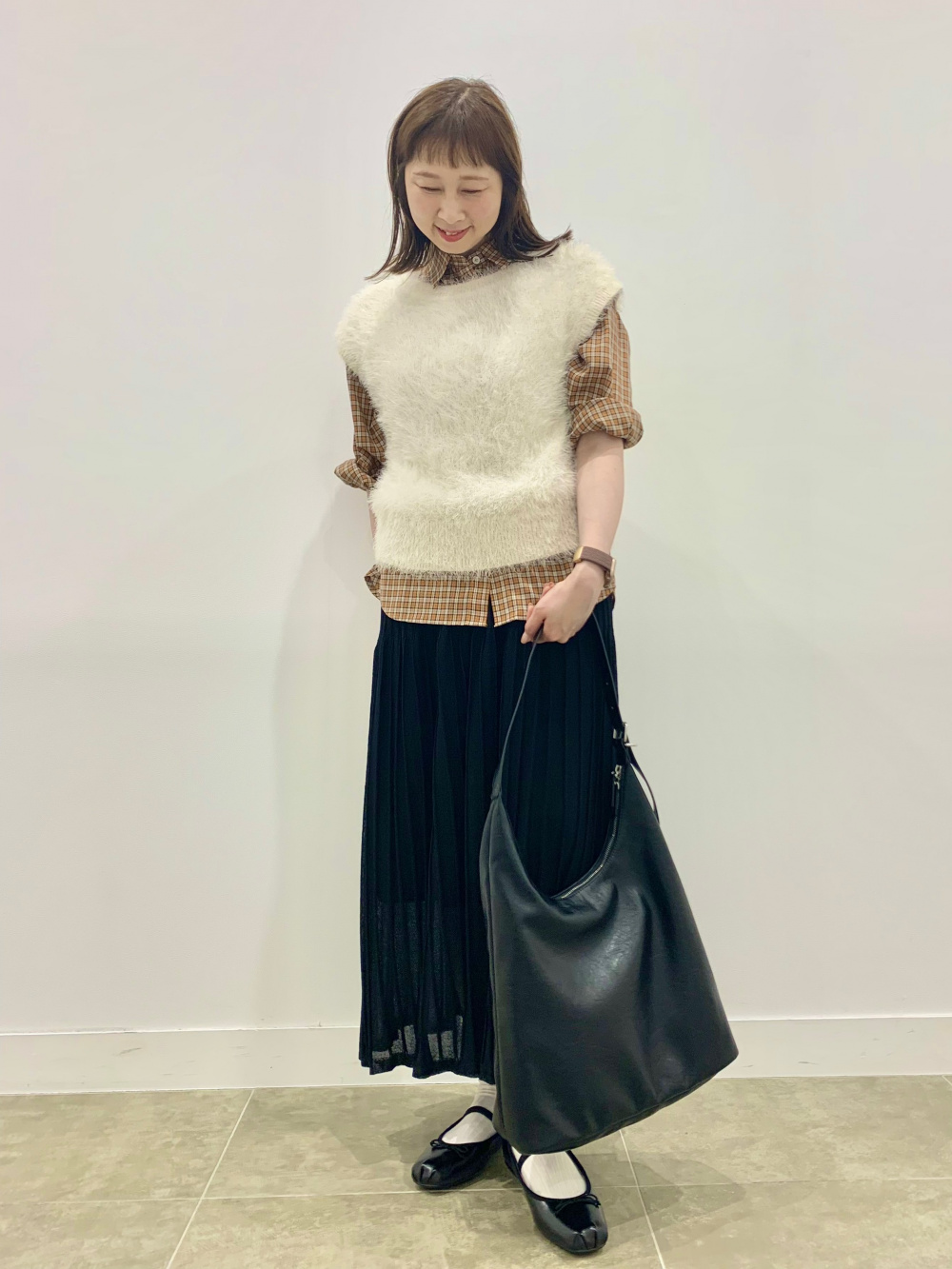 Sheer Knitted Flared Skirt/Z+EC」| GU的穿搭理念