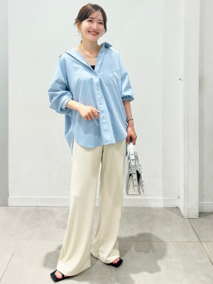 GU公式 | コットンブレンドクロップドスクエアネックタンク