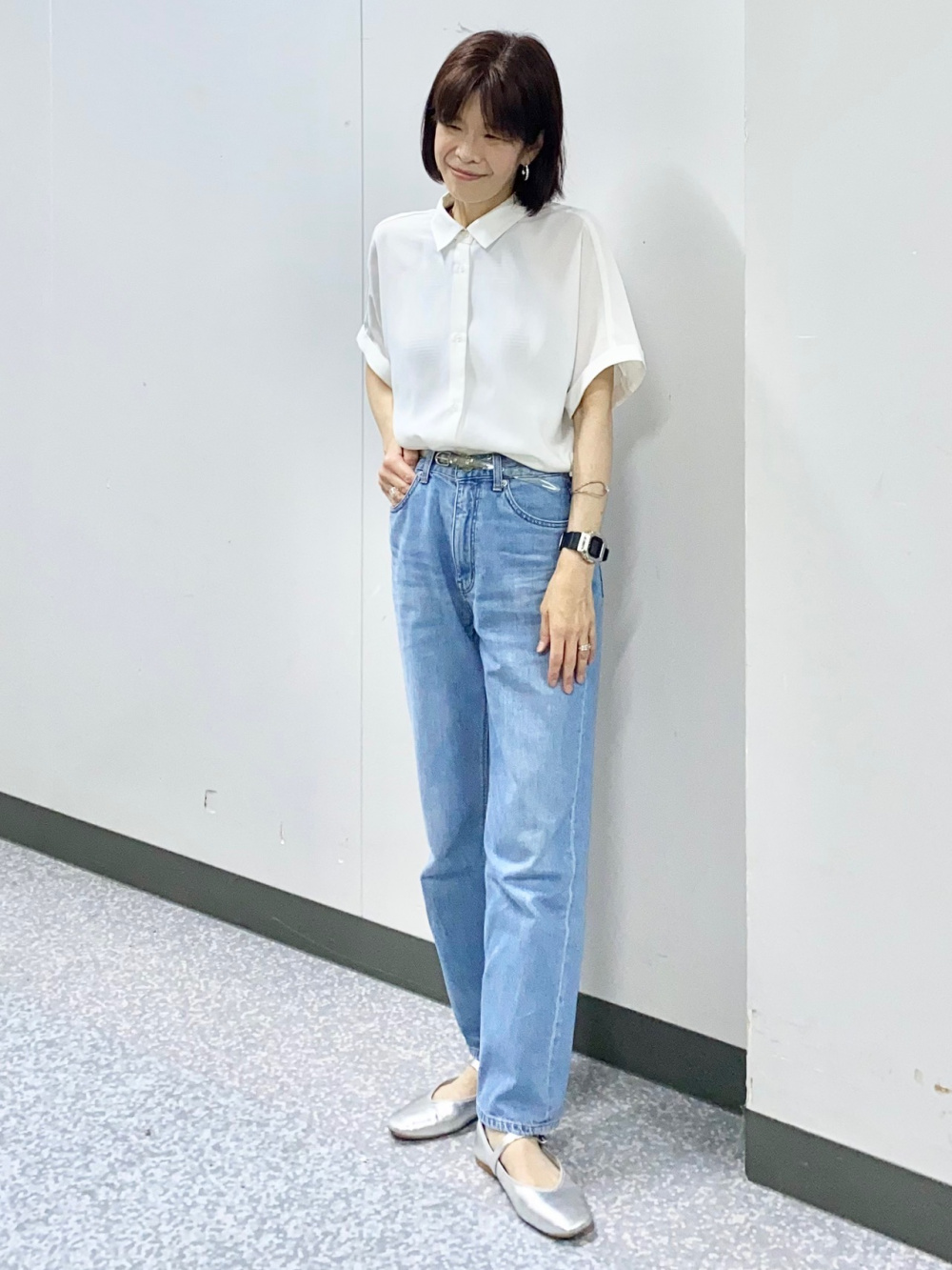 High Rise Straight Jeans」| GU的穿搭理念